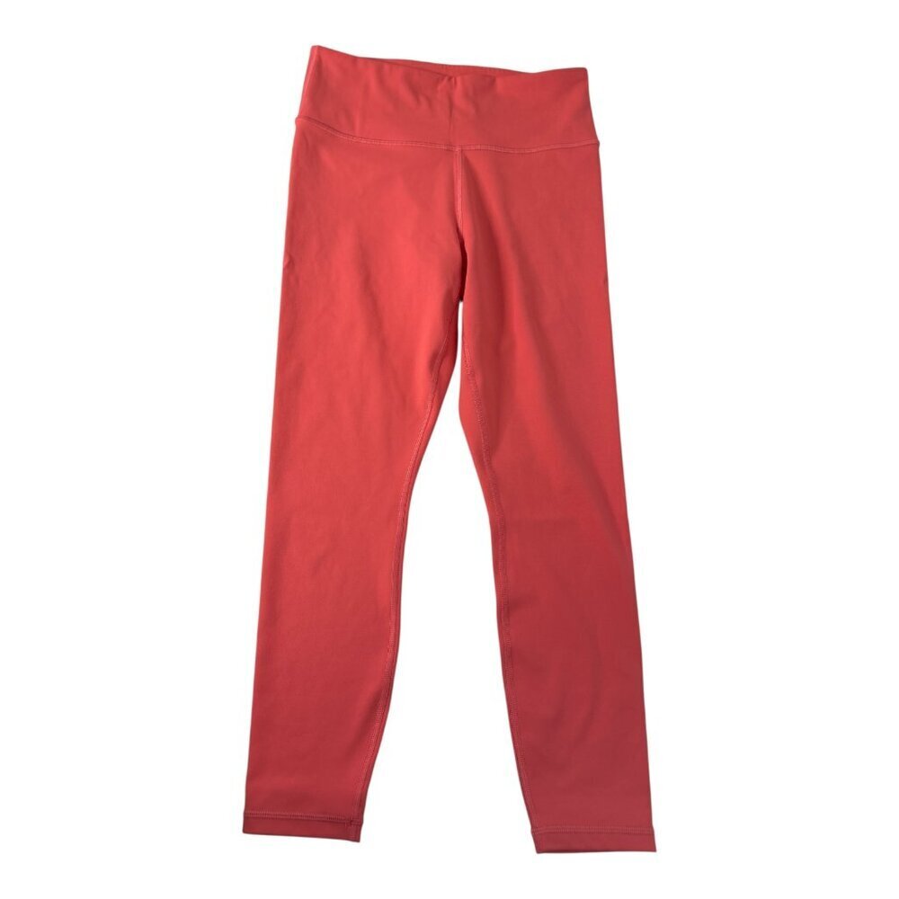 Athleta Small Ultra High‎ Rise Elation 7/8 Tight Legging Orange Yoga Workout Gym